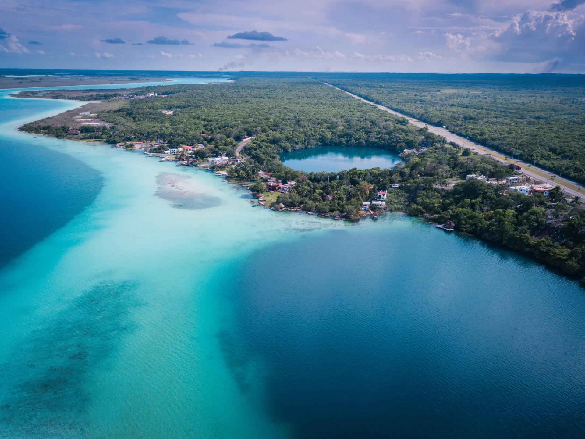 Lagoon of Seven Colors at The Reserve Bacalar